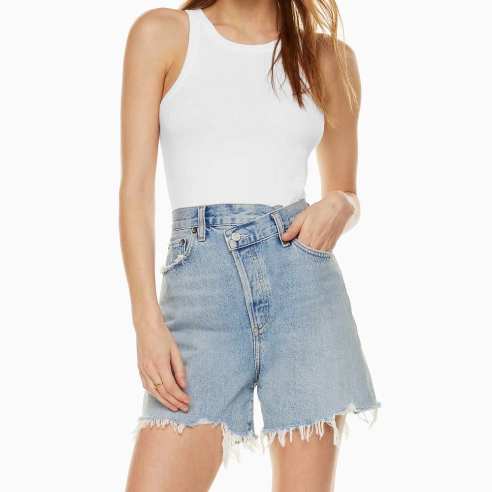 AGOLDE Criss Cross Jean Short